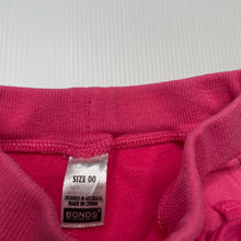Load image into Gallery viewer, Girls Bonds, pink fleece lined pants / bottoms, elasticated, GUC, size 00,  
