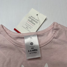 Load image into Gallery viewer, Girls Target, pink cotton long sleeve top, NEW, size 00,  