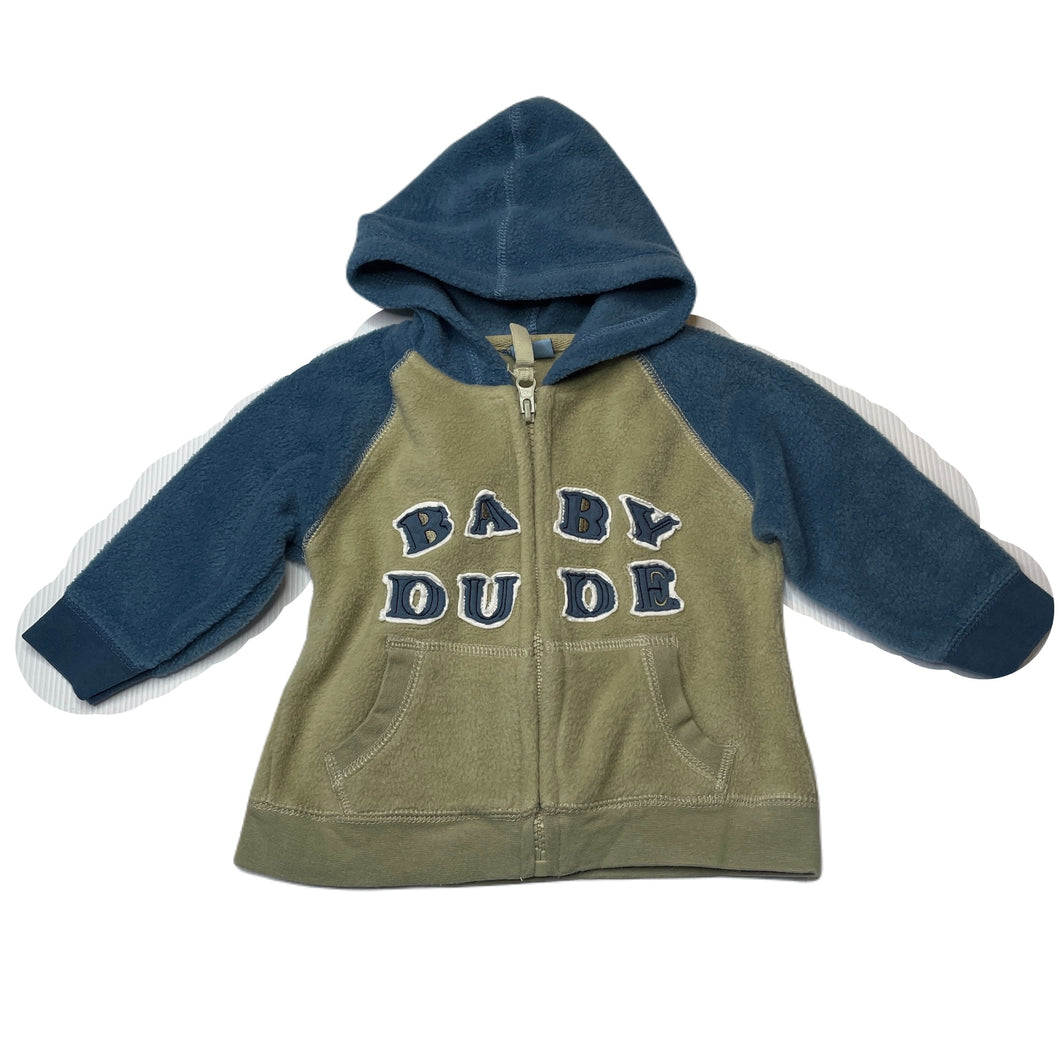 Boys CACTUS CLONE, soft fleece zip hoodie sweater, EUC, size 00,  