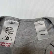 Load image into Gallery viewer, Girls Carters, grey cotton bodysuit / romper, rabbit, FUC, size 1,  