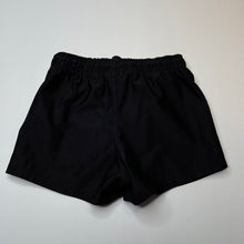 Load image into Gallery viewer, unisex NRL Supporter, Wests Tigers shorts, elasticated, GUC, size 6,  