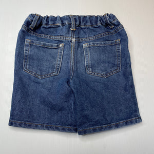 Boys Anko, blue denim jean shorts, adjustable, FUC, size 5,  