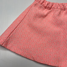 Load image into Gallery viewer, Girls Target, cotton lined pink &amp; white skirt, elasticated, L: 22cm, GUC, size 2,  