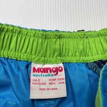 Load image into Gallery viewer, Boys Mango, lightweight board shorts, elasticated, marks on back, FUC, size 3,  