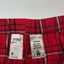 Load image into Gallery viewer, unisex Anko, lightweight cotton pyjama shorts, elasticated, GUC, size 8,  