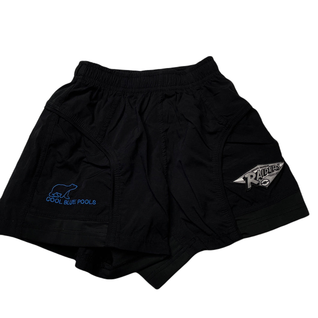 Boys black, Seaforth Raiders sports shorts, elasticated, EUC, size 6,  