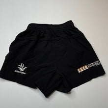 Load image into Gallery viewer, Boys black, Seaforth Raiders sports shorts, elasticated, EUC, size 6,  