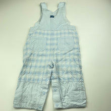 Load image into Gallery viewer, Boys Mothercare, lined lightweight cotton overalls / dungarees, FUC, size 0,  