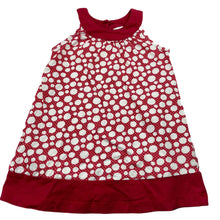 Load image into Gallery viewer, Girls Target, red &amp; white cotton casual dress, GUC, size 2, L: 43cm