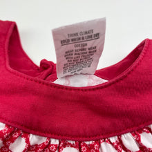 Load image into Gallery viewer, Girls Target, red &amp; white cotton casual dress, GUC, size 2, L: 43cm