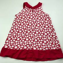 Load image into Gallery viewer, Girls Target, red &amp; white cotton casual dress, GUC, size 2, L: 43cm