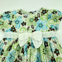 Load image into Gallery viewer, Girls Miniwear, floral lightweight cotton dress, FUC, size 12 months, L: 44cm
