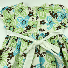 Load image into Gallery viewer, Girls Miniwear, floral lightweight cotton dress, FUC, size 12 months, L: 44cm