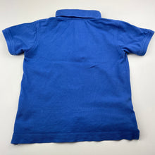 Load image into Gallery viewer, Boys Bossini, blue cotton polo shirt top, eagle, FUC, size 3,  