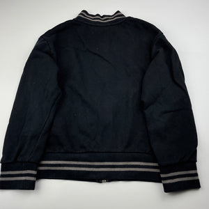 unisex Uniqlo, black zip up sweater, wash fade, FUC, size 9-10,  