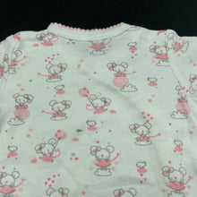 Load image into Gallery viewer, Girls cotton, bodysuit / romper, mouse, GUC, size 000,  