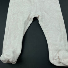 Load image into Gallery viewer, Girls Dymples, stretchy pale pink footed leggings / bottoms, EUC, size 000,  