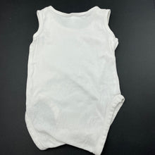 Load image into Gallery viewer, unisex Anko, white cotton bodysuit / romper, GUC, size 0,  