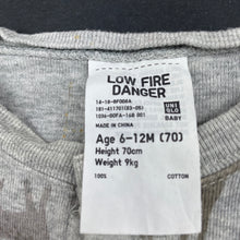 Load image into Gallery viewer, unisex Uniqlo, grey cotton romper, GUC, size 0,  