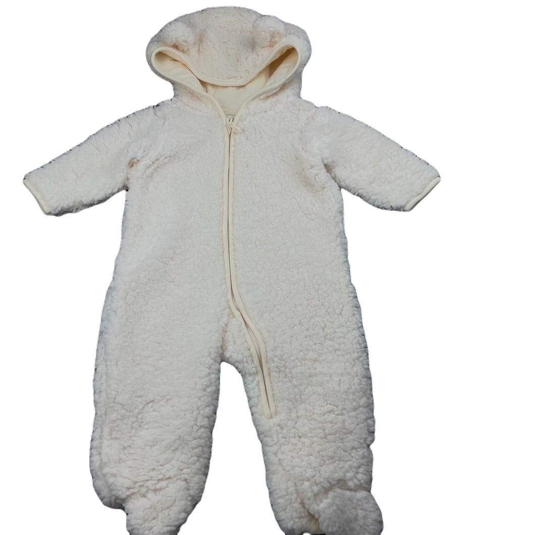 unisex Anko, soft fluffy fleece zip coverall / romper, EUC, size 00,  