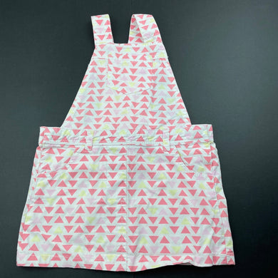 Girls Sprout, lightweight cotton overalls dress / pinafore, EUC, size 2, L: 43cm