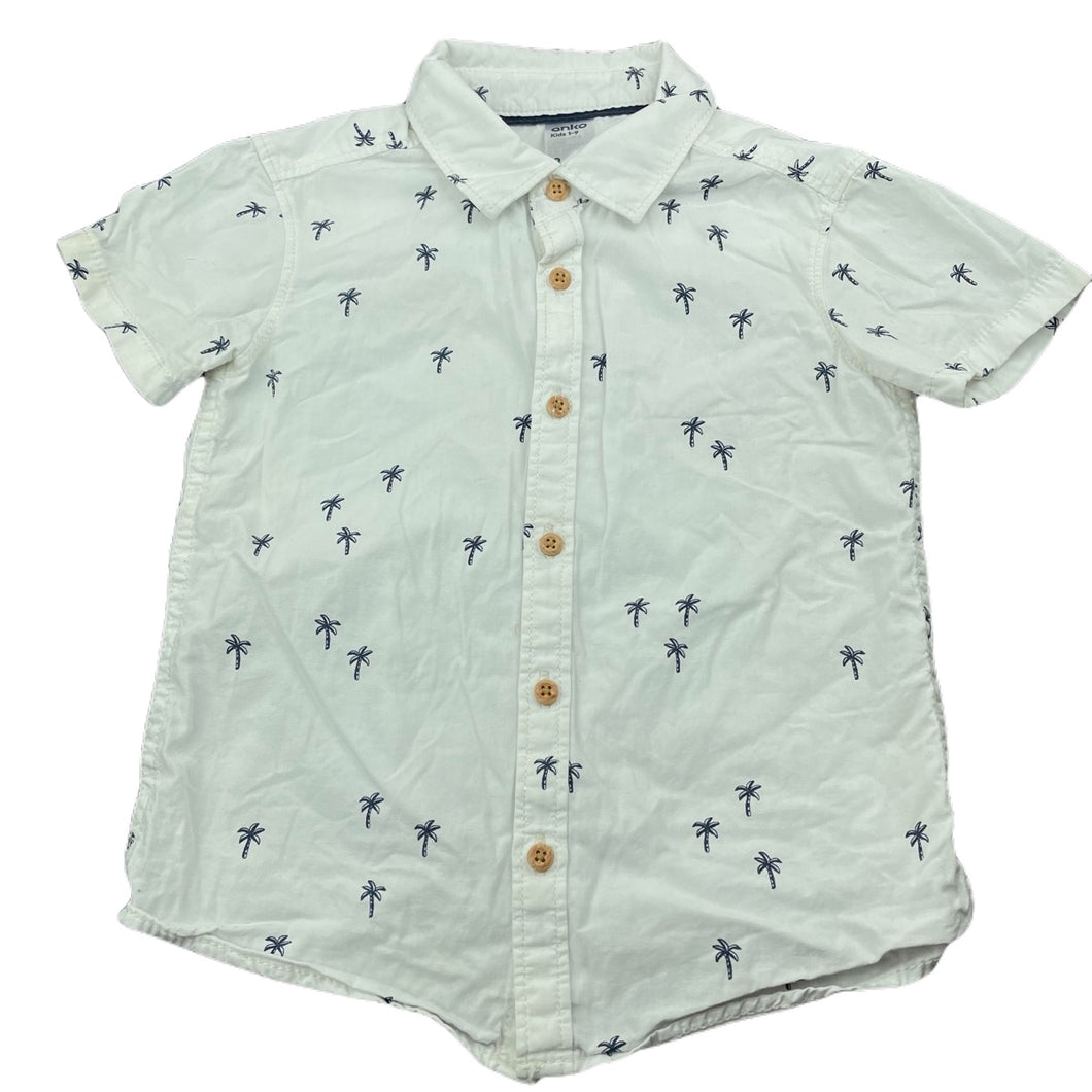 Boys Anko, cotton short sleeve shirt, GUC, size 3,  