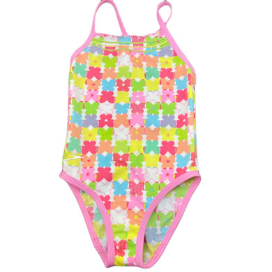 Girls Speedo, colourful swim one-piece, butterflies, EUC, size 1,  