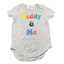Load image into Gallery viewer, unisex Dymples, grey bodysuit / romper, daddy, GUC, size 0,  