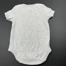Load image into Gallery viewer, unisex Dymples, grey bodysuit / romper, daddy, GUC, size 0,  