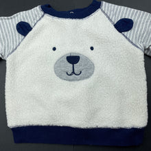 Load image into Gallery viewer, Boys Little Me, long sleeve top, soft fleece front, GUC, size 0,  