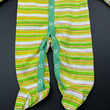 Load image into Gallery viewer, unisex Next, striped cotton coverall / romper, EUC, size 00,  