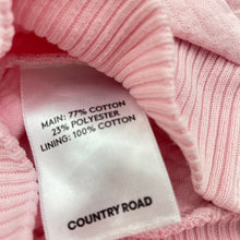Load image into Gallery viewer, Girls Country Road, pink zip hoodie sweater, discolouration &amp; marks, FUC, size 3,  
