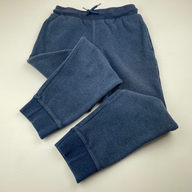 Boys Anko, blue casual pants, elasticated, Inside leg: 51.5cm, wash fade, FUC, size 9,  