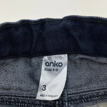 Load image into Gallery viewer, Boys Anko, dark denim jeans, adjustable, Inside leg: 32cm, EUC, size 3,  