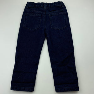 Boys Anko, dark denim jeans, adjustable, Inside leg: 32cm, EUC, size 3,  