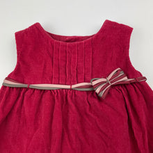 Load image into Gallery viewer, Girls Zara, lined corduroy cotton dress, EUC, size 00, L: 33cm
