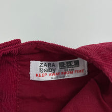Load image into Gallery viewer, Girls Zara, lined corduroy cotton dress, EUC, size 00, L: 33cm