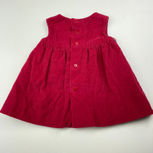 Load image into Gallery viewer, Girls Zara, lined corduroy cotton dress, EUC, size 00, L: 33cm