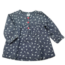Load image into Gallery viewer, Girls Carters, floral cotton long sleeve top, EUC, size 0,  