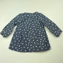 Load image into Gallery viewer, Girls Carters, floral cotton long sleeve top, EUC, size 0,  