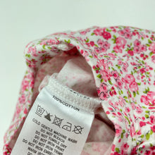 Load image into Gallery viewer, Girls Bebe by Minihaha, floral cotton zip romper, EUC, size 000,  