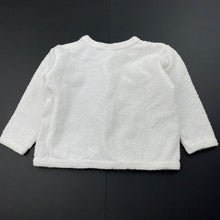 Load image into Gallery viewer, unisex Bonds, white terry long sleeve top, EUC, size 0,  