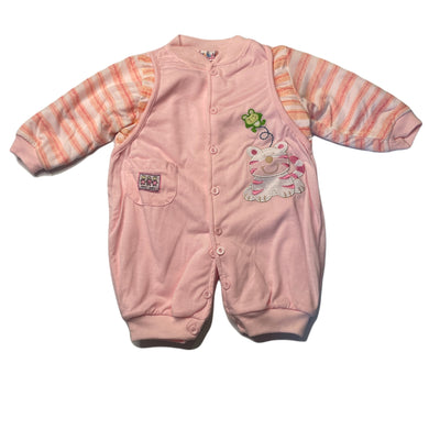 Girls Ma Hao Mai, wadded romper, EUC, size 00-0,  