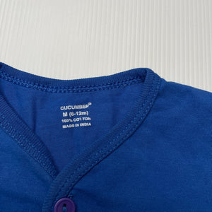 Boys CUCUMBER, blue button up t-shirt / top, FUC, size 0,  