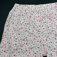 Load image into Gallery viewer, Girls Baby Lamb, lightwieght floral cotton shorts / bottoms, elasticated, GUC, size 0,  
