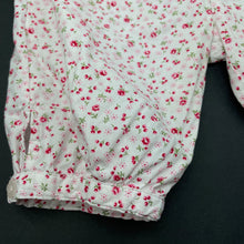 Load image into Gallery viewer, Girls Baby Lamb, lightwieght floral cotton shorts / bottoms, elasticated, GUC, size 0,  