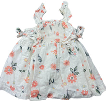 Load image into Gallery viewer, Girls Anko, floral cotton summer dress, GUC, size 00, L: 36cm