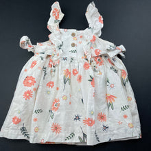Load image into Gallery viewer, Girls Anko, floral cotton summer dress, GUC, size 00, L: 36cm