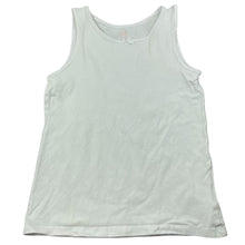 Load image into Gallery viewer, Girls H&amp;M, white stretchy singlet top, FUC, size 7-8,  