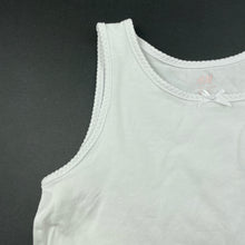 Load image into Gallery viewer, Girls H&amp;M, white stretchy singlet top, FUC, size 7-8,  